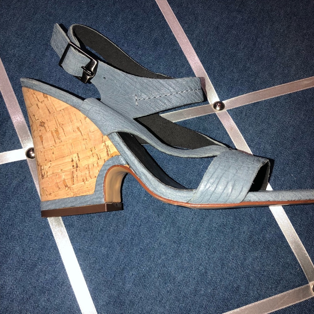 7 for all Mankind blue sandal